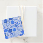 Etiquetas Para Lembrancinhas Conchas Azuis da Praia Colorido Fofo Personalizado<br><div class="desc">Marcador de presente com padrão de conchas azuis com espaço para seu próprio texto no verso. Clique em "personalizar" acima para personalizar o verso com seu próprio texto ou deixe em branco para escrever mensagens à mão. Altere a forma do marcador para qualquer uma que preferir também.</div>