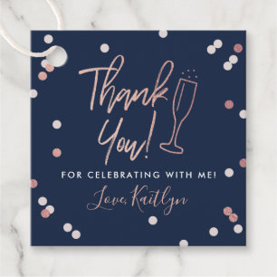 Etiquetas Para Lembrancinhas Confetes de Casamento Champagne Obrigado
