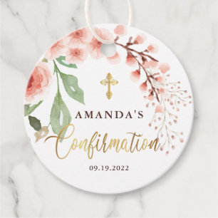 Etiquetas Para Lembrancinhas Confirmação Floral Elegante