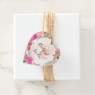 Etiquetas Para Lembrancinhas Convite Floral Simples Blush Pink Fushia