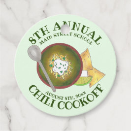 Etiquetas Para Lembrancinhas Cook anual do Chili Cookoff Bowl de Chili Verde