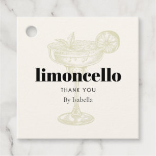Etiquetas Para Lembrancinhas Coquetel da Moda Limoncello Caseiro Obrigado