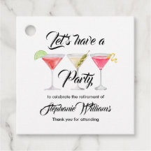 Coquetel de aposentadoria feminino de verão