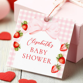 Etiquetas Para Lembrancinhas Coquette Strawberry Baby Shower