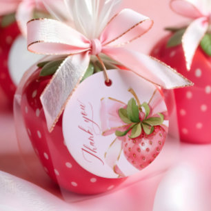 Etiquetas Para Lembrancinhas Coquette Strawberry Berry Primeiro Aniversário