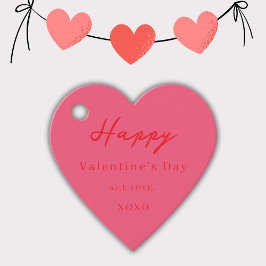 Etiquetas Para Lembrancinhas Coração da Cheeria XOXO do feliz dia de os namorad