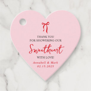 Etiquetas Para Lembrancinhas Coração do Chá de fraldas do Sweetheart Dia de os