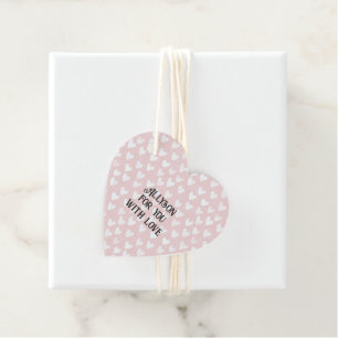 Etiquetas Para Lembrancinhas Corações Brancos Rosa Girly