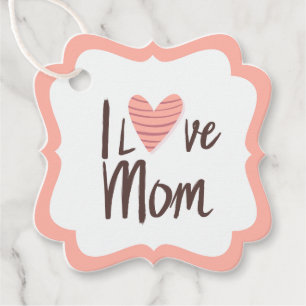 Etiquetas Para Lembrancinhas Corazón de mamá de amor - regalo del Día de la Mad