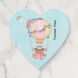 Etiquetas Para Lembrancinhas Cores De Água De Balão De Ar Quente, Muito Obrigad