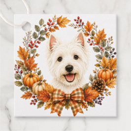 Etiquetas Para Lembrancinhas Coroa de Outono Westie