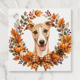 Etiquetas Para Lembrancinhas Coroa de Outono Whippet