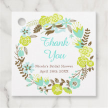 Coroa Floral Verde e Marrom para Chá de Noiva