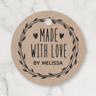 Etiquetas Para Lembrancinhas Coroa personalizada feita com amor