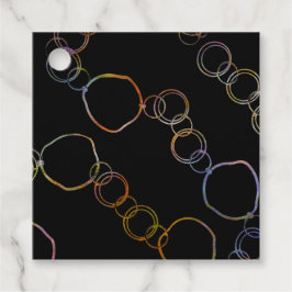 Etiquetas Para Lembrancinhas Corrente Círculo Arco-Íris