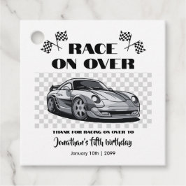 Etiquetas Para Lembrancinhas Corrida sobre o carro moderno de corrida em prata