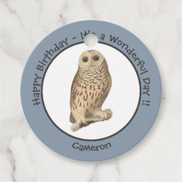 Etiquetas Para Lembrancinhas Coruja Barred - Aniversário ou Outro Evento Pensad