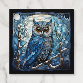 Etiquetas Para Lembrancinhas Coruja de Vidro Estreita