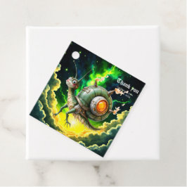 Etiquetas Para Lembrancinhas Cosmic Steampunk Snailbird – Criatura de Sonho Neo