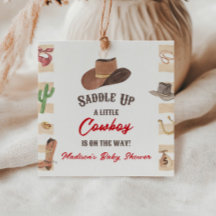 Cowboy Ocidental Rodeo Chá de fraldas Oeste Selvag