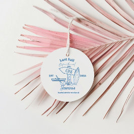 Etiquetas Para Lembrancinhas Cowgirl costeira Blue Ocean Bachelorette fim de se