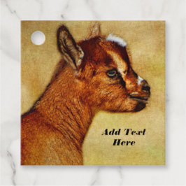 Etiquetas Para Lembrancinhas Criança de Cabra Leiteira Nigeriana Personalizada