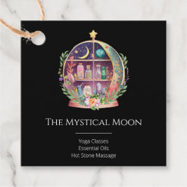 Etiquetas Para Lembrancinhas Cristais de Yoga Apothecary de Óleos Essenciais Má