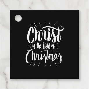 Etiquetas Para Lembrancinhas Cristo é a Luz do Natal - Holid Cristão