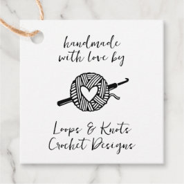 Etiquetas Para Lembrancinhas Croché Feito à Mão Com Amor