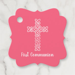 Etiquetas Para Lembrancinhas Cruz Melancia Pink Commune Baptism Christen
