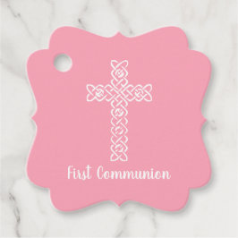 Etiquetas Para Lembrancinhas Cruzamento | Flamingo Pink Commune Baptism Christe