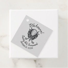 Etiquetas Para Lembrancinhas Curso de Equipes de Torneio de Golfe de Caridade