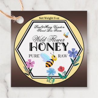 Etiquetas Para Lembrancinhas Custom Honey Jar Neck Tag for Beekeepers