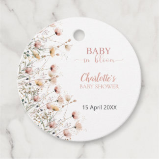 Etiquetas Para Lembrancinhas custom wildflower floral favor tag template