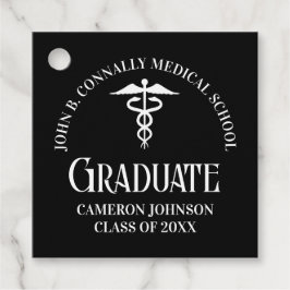Etiquetas Para Lembrancinhas Customized Black Medical School Graduation Party