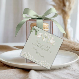 Etiquetas Para Lembrancinhas Cute Ducks & Daisies Baby Shower