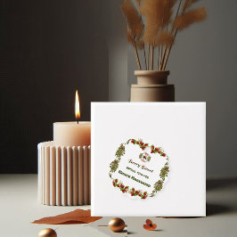 Etiquetas Para Lembrancinhas Cute Foliagem de Outono Doce Berry Chá de Noiva