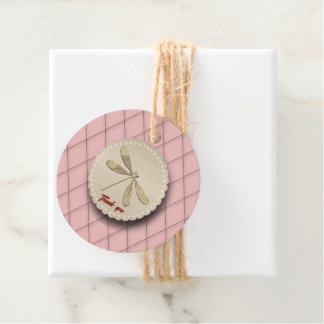 Etiquetas Para Lembrancinhas Cute Gold Dragonfly