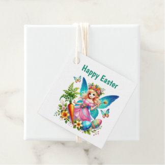 Etiquetas Para Lembrancinhas Cute Happy Easter Fairy Customizable 
