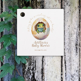 Etiquetas Para Lembrancinhas Cute Kawaii Gecko Lizard Chá de fraldas de Ovo