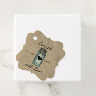 Etiquetas Para Lembrancinhas Cute Mason Jar Enlatado Com Kraft Com Amor