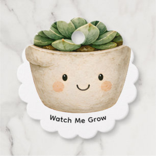 Etiquetas Para Lembrancinhas Cute Succulent Favor Baby Shower Favor Tags