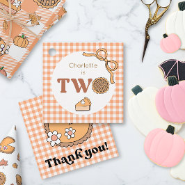 Etiquetas Para Lembrancinhas Cutie Pie Pumpkin 2nd Birthday Thank You