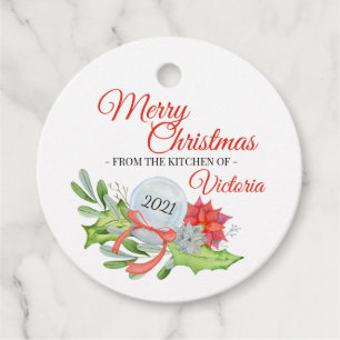 Etiquetas Para Lembrancinhas Da Cozinha da Feliz Ronda Clássica de Natal