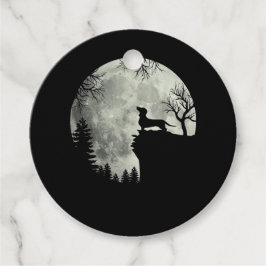 Etiquetas Para Lembrancinhas Dachshund E Lua Halloween