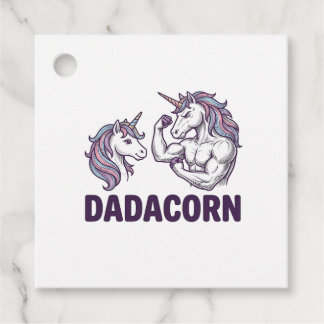 Etiquetas Para Lembrancinhas Dadacorn Funny Unicorn Dad Vector Shirt Design_1