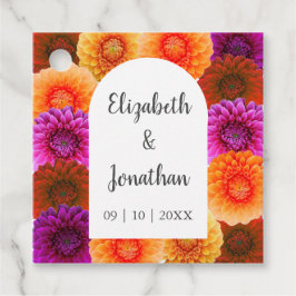 Etiquetas Para Lembrancinhas Dahlia Autumn Floral Wedding