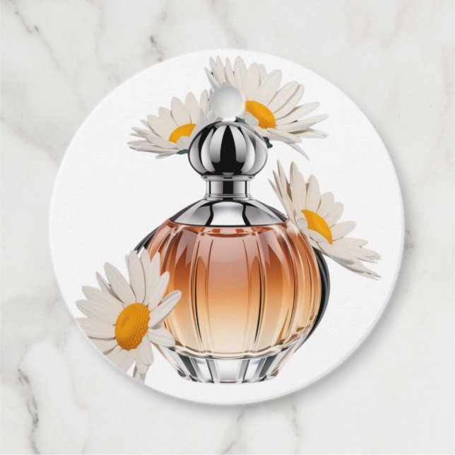 Etiquetas Para Lembrancinhas Daisy Perfume Bottle (Frente)