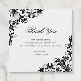 Etiquetas Para Lembrancinhas Damáscaras Brancos de rendas Pretas Elegantes