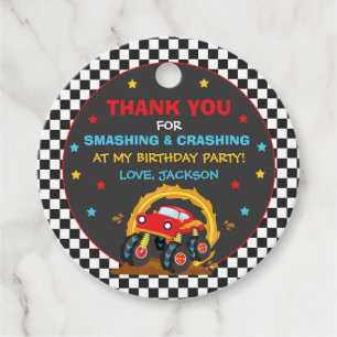 Etiquetas Para Lembrancinhas Decoração da Festa de aniversário de Monster Tr